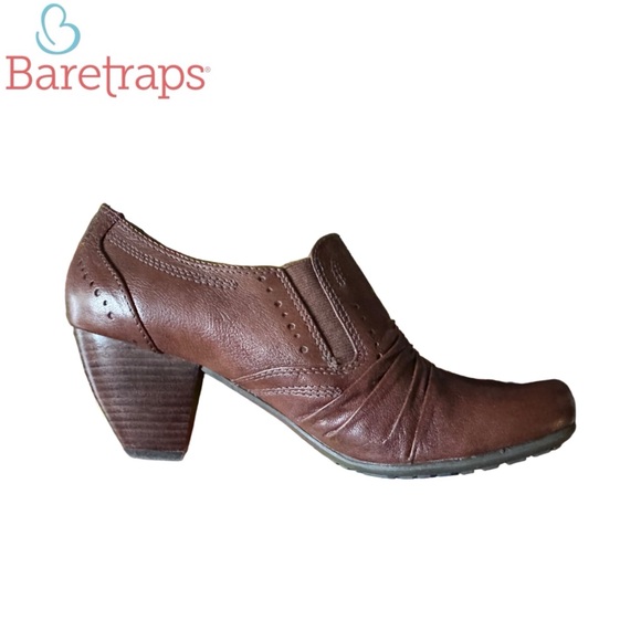 NIB BareTraps Treasure Soft Leather Casual Slip On Bootie Shoes - Brown - Picture 3 of 8